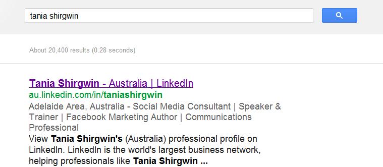 Linkedin profile header