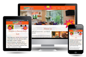 Barossa Retro BnB - website design and development for tourism