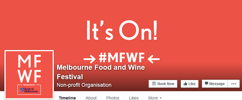 Food and wine event hashtags